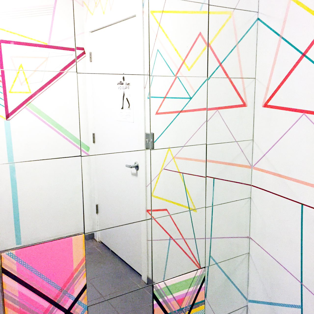 Washi Tape Bathroom