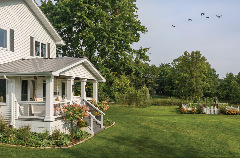 White Modern Farm House Exterior