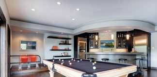 Modern Mountain Lodge by Denali Custom Homes Luxury-Home-Tour_Denali-Custom-Homes_Lake-Elmo_Pool-Room