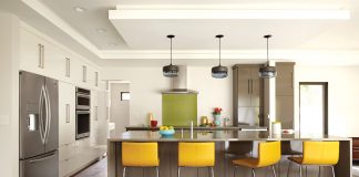 Get the Look: Sleek Edina Kitchen Remodel bstyle_yellow-barstools-X