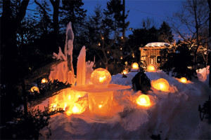 Photo of ice globe lanterns