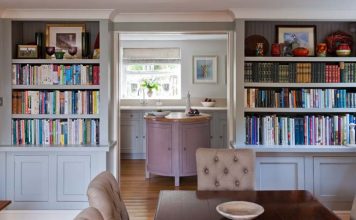 Kitchen bookshelf