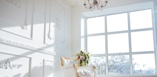 5 Spring Home Decor Tends From Instagram Interior of room with white chair and large window