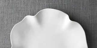 Five White Platters white platters