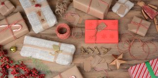 Gift Wrapping Techniques A picture full of wrapped presents displaying different gift wrapping techniques.
