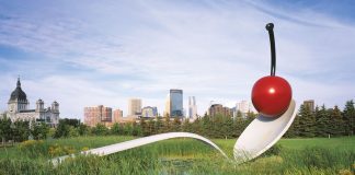 Walker Art Center Minneapolis Sculpture Garden Spoonbridge And Cherry