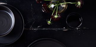 black tabletop