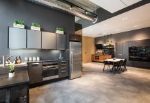 Puustelli Opens Showroom in Uptown Eco-friendly Euro-cabinetry inside Puustelli's showroom.