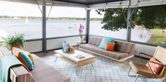 New Life for a Midcentury Boathouse on White Bear Lake A screened pavilion overlooking White Bear Lake in White Bear Lake, Minnesota.