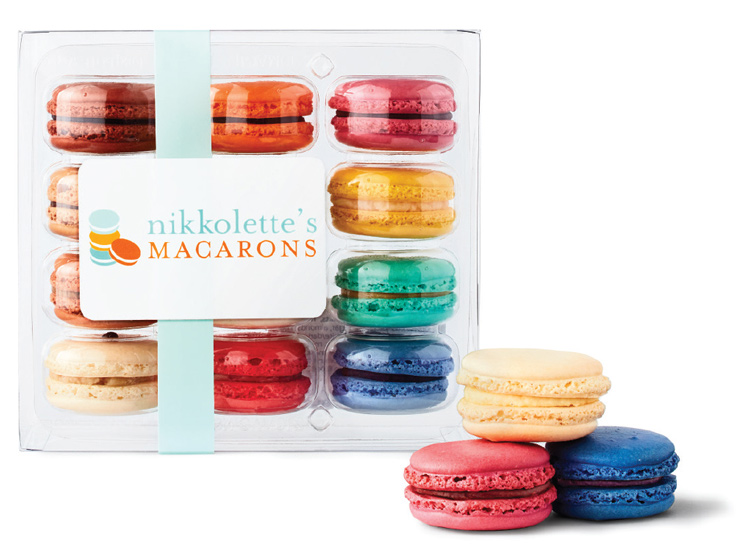 A box of Nikkolette's Macarons.