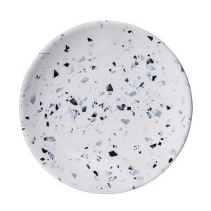 8.5" salad plate with terrazzo pattern
