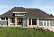 Golf Lovers’ Retreat Inspired by mountain lodges commonly seen in the western United States, this new Lake Elmo home features high ceilings, reclaimed beams, and metal railings. Part of Midwest Home's 2018 Luxury Home Tour.