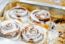 Sales + Events: Dec. 4-9 features a bake sale, remodeling classes, and the Best of Minnesota party Pan of cinnamon rolls