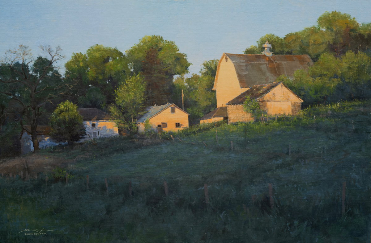 "Abandoned to Sunset" by Josh Cunningham, part of the 2020 Red Wing Plein Air Festival