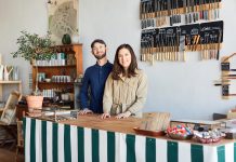 The Goods: Flotsam + Fork Owners (and husband and wife) Joe Hasler and Adrianna Fie at their store, Flotsam + Fork