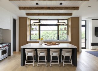 Dining table with nice ceiling