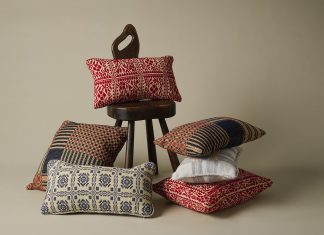 Limited-Edition Pillow Collection Spotlights Vintage Fabrics Grouping of Anne McDonald Limited-Edition Pillows