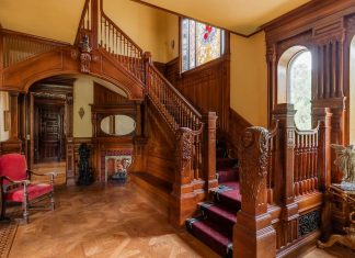 Artisan Spotlight: Crafting Statement Pieces With Minnesota Woodcarver Erik Wyckoff The new newel posts installed in the completed entry foyer.