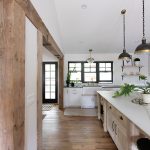 TreHus: From Concept to Completion wood and white kitchen