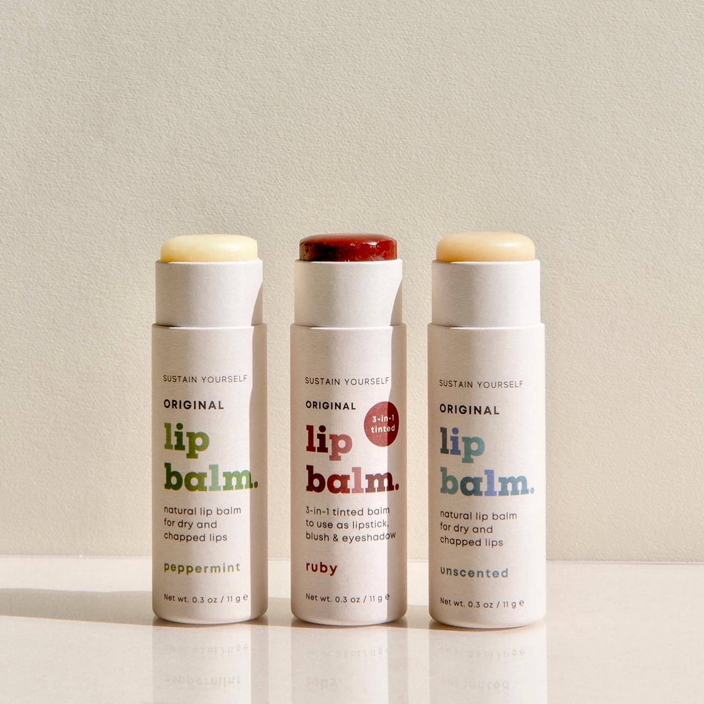 Hand-poured and hydrating, the Beeswax Lip Balm by Sustain Yourself—a Minnesota, woman-owned brand sold at Tare Market—soothes dry lips while doubling as a chic, multipurpose makeup must-have. 