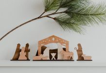 MerryStockings Makes Holiday Decor Worth Treasuring A laser cut wooden nativity scene