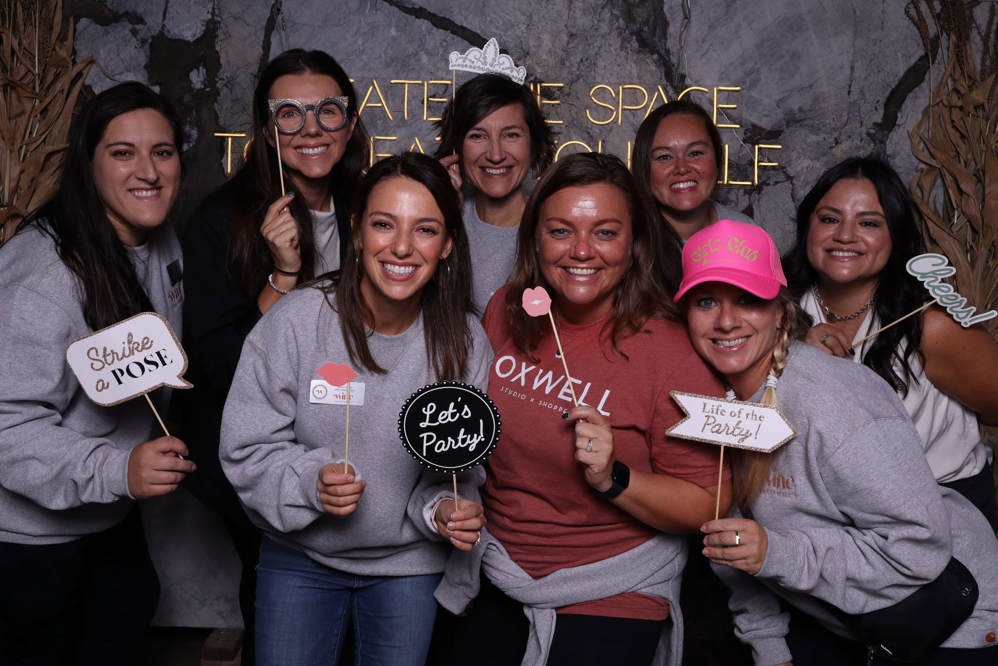 WINC members pose at an event