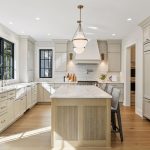 Knight Construction Design, Inc. white and marble kitchen