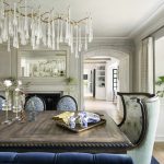 Define Your Design Style With New O’Hara Interiors Quiz This Lake Minnetonka dining room featured in the O'Hara Interiors quiz has design elements like a statement chandelier, large wooden table, and colorful seating.