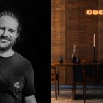Artisan Spotlight: Hennepin Made and Handcrafted Lighting Hennepin Made Co-founder Joe Limpert (left); Nested collection lighting installment (right)
