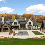 Werschay Homes custom home with pool and pool house
