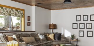 Vintage Items Bring Heirloom Energy to This New Cabin Interior of a cabin featuring vintage furnishings