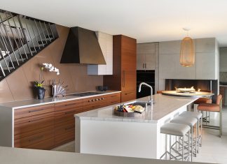 Erotas Custom Building modern kitchen with built ins