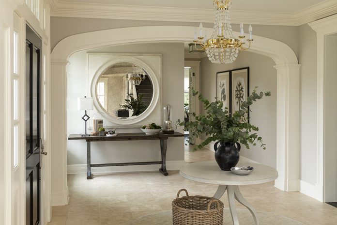 modern traditional entry way