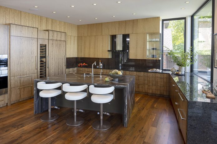 Full wooden modern kitchen