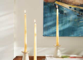 Spring 2026 Product Picks: Decor Inspired by Pantone Color of the Year Artisan Studio Handcrafted Candle Holders from Pottery Barn