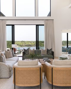 Custom Four Hands Chairs used in an O'Hara Interiors project.