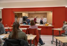 Sales + Events: March Brings Fresh Ideas to the Table Students attend a cooking class at the American Swedish Institute