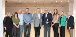 Room & Board accepts the award for Retailer of the Year