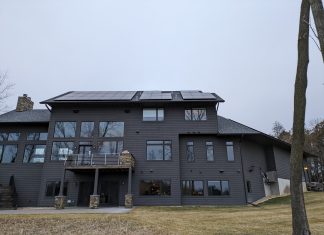 House with solar panels