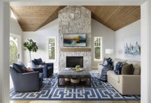 Forever Home: Lake Minnetonka Retreat Rebuilt as a Full-Time Residence Awash in textures, the sunroom is a casual-yet-elegant spot near the kitchen, perfect for chatting, reading, or watching a football game.