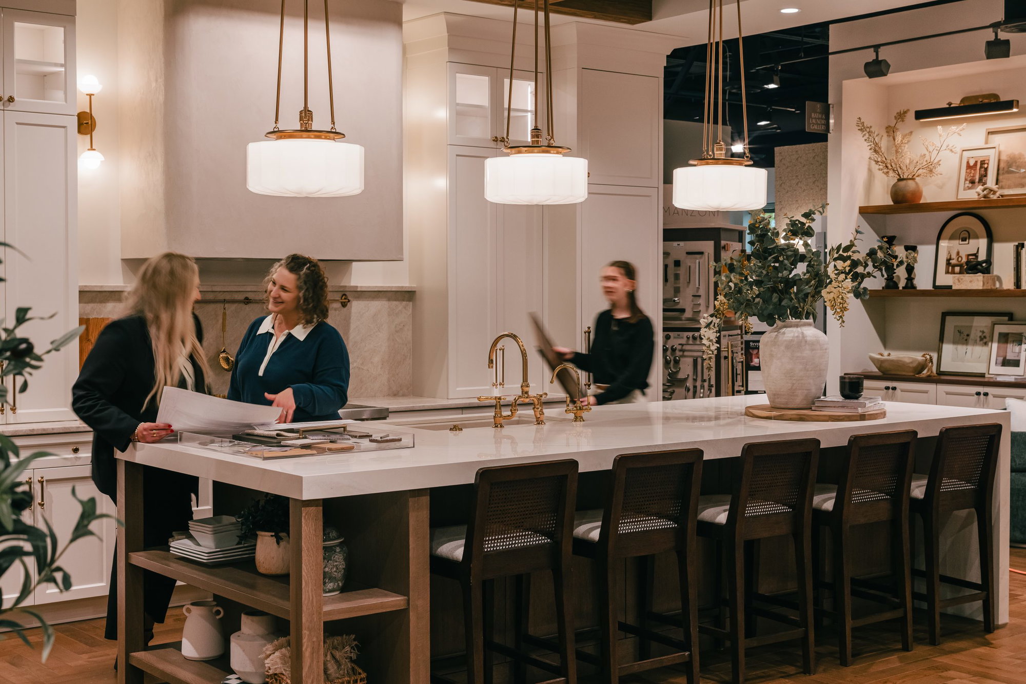 The Revival House showroom in Plymouth showcases kitchen and bath cabinetry, interior design, furnishings, and decor.