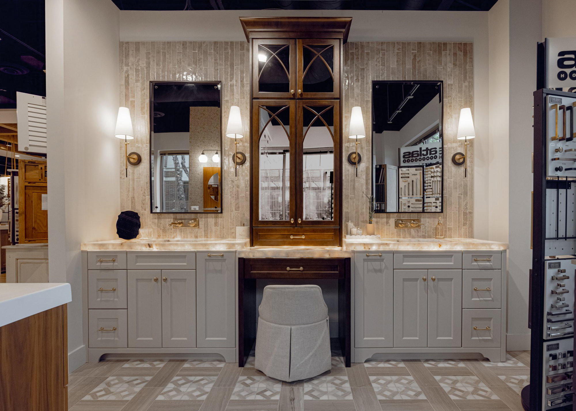 Vignettes and display moments are strategically designed to show customers what is possible when working with Revival House.