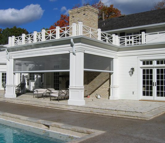 Seamlessly Extending the Way You Live With Phantom Screens White porch