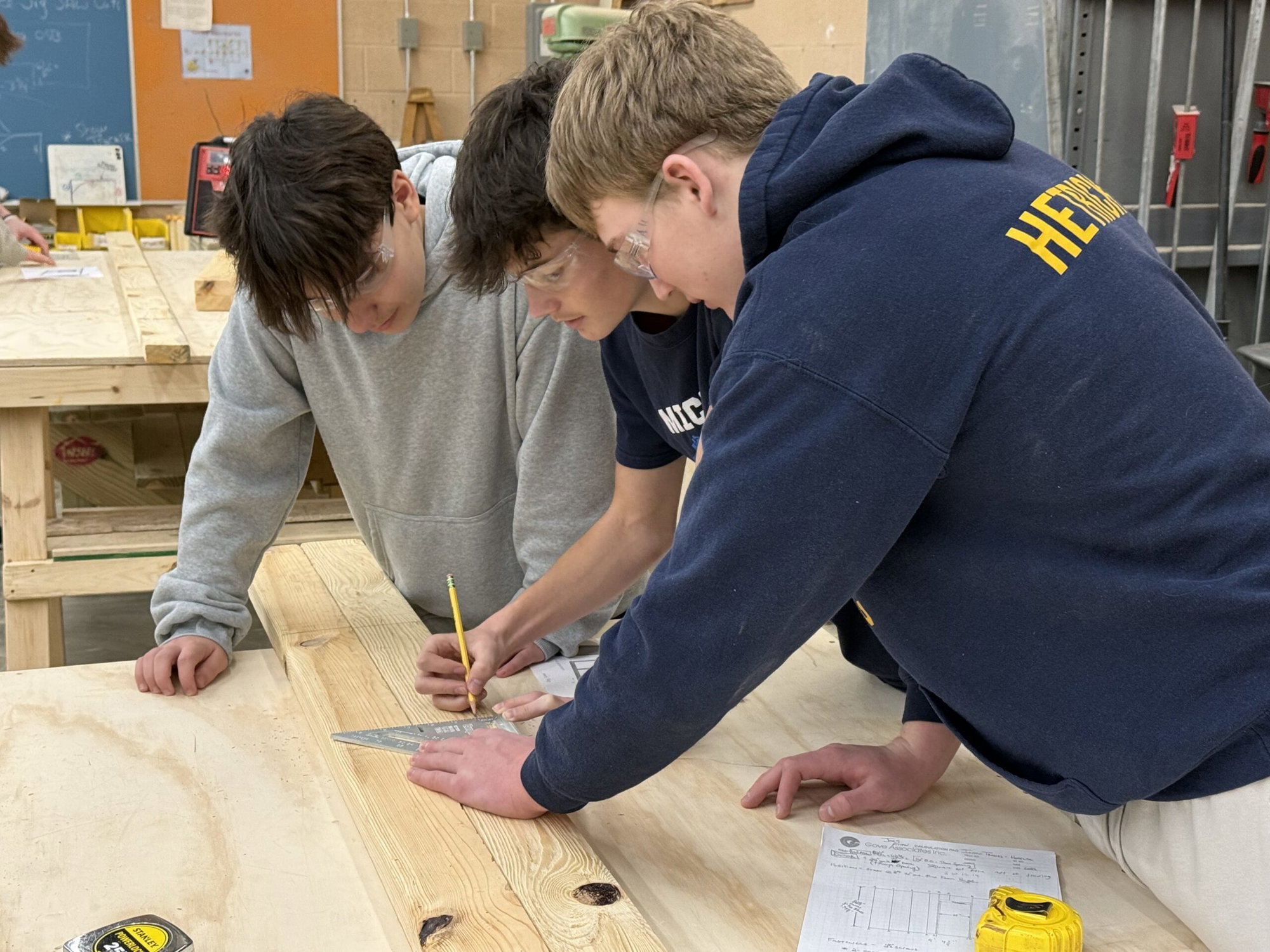 Recipients of the “Explore The Trades Skills Lab, Built by Ferguson” equipment grant program from Hastings High School.