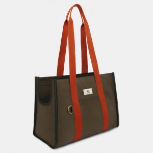 Watney Designer Tote Dog Carrier in olive green from LishLondon. August 4, 2026