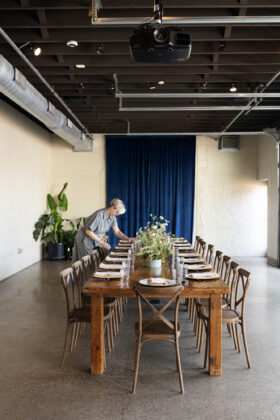 Elegant private dining setup at Diane's Place. August 19, 2026