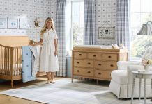 Bria Hammel Interiors Launches Pottery Barn Kids Collection Bria Hammel stands with her new Pottery Barn Kids collection