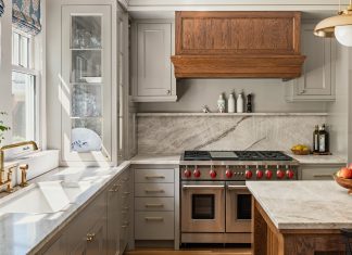 An outdated Minnesota kitchen is transformed, displaying beauty and maximum storage in a compact footprint