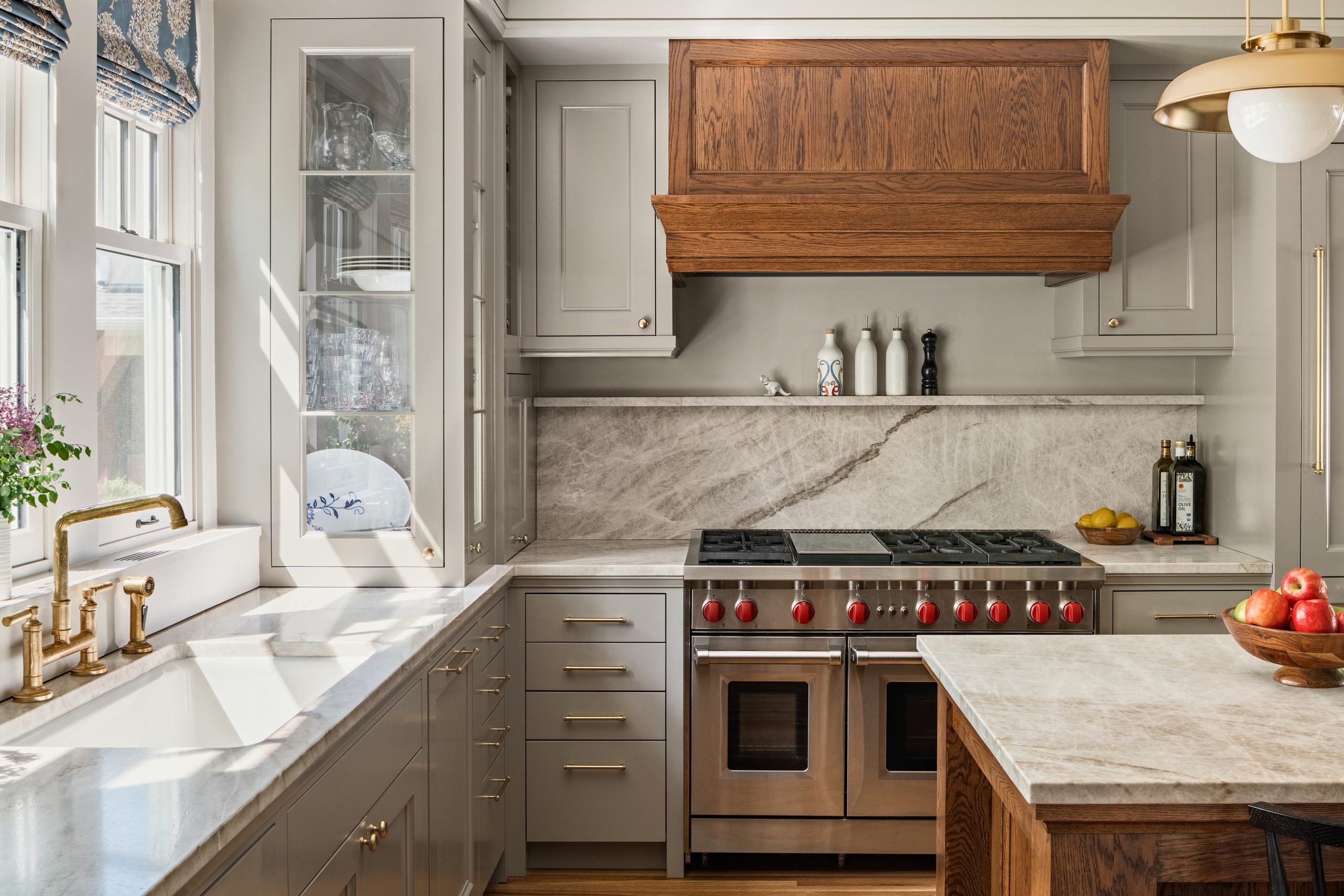An outdated Minnesota kitchen is transformed, displaying beauty and maximum storage in a compact footprint