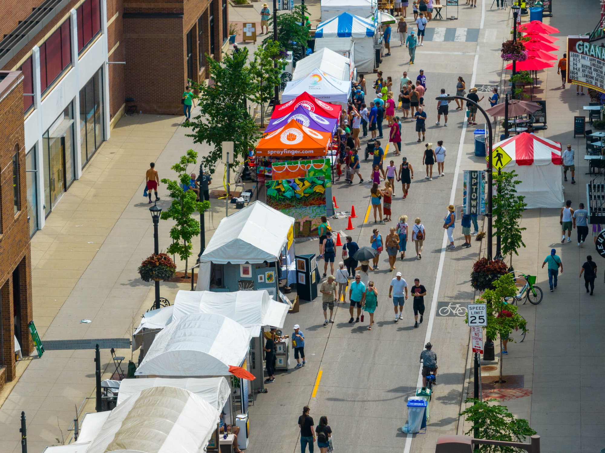 Aerial view of the 2023 Open Streets Hennepin in Uptown, Minneapolis. Sept. 30, 2026
